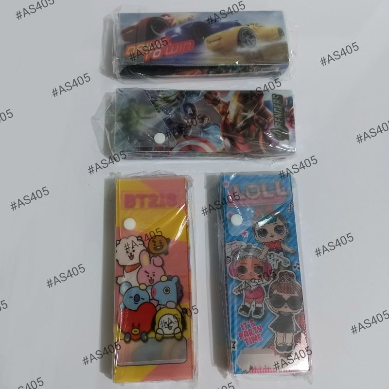 

Tempat Pensil Plastik Kartun Lucu Kancing