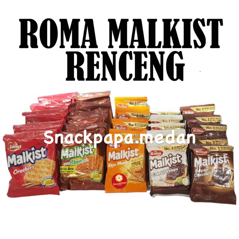 

ROMA MALKIST 19 GRAM 1 RENCENG ISI 10 BUNGKUS | ROMA MALKIST SACHET