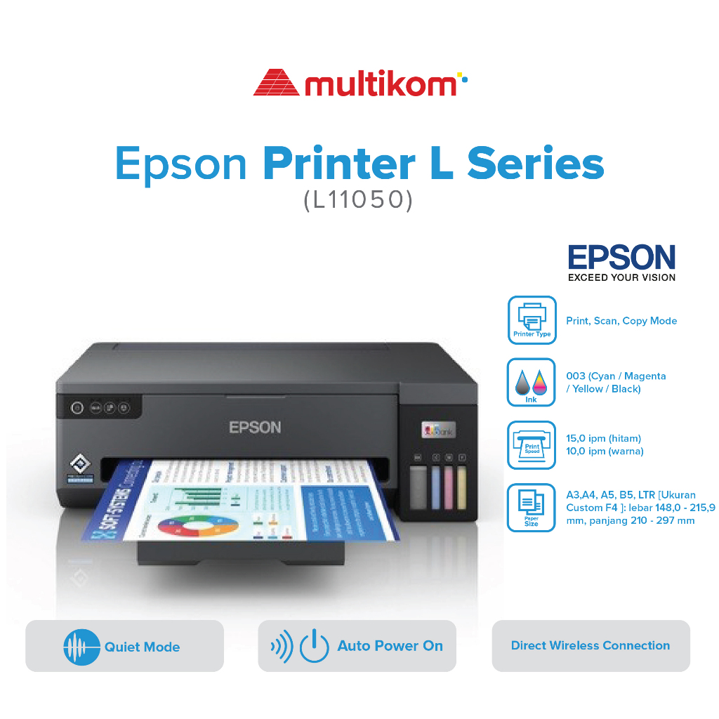 PRINTER EPSON EcoTank L11050 A3 A3+ Wi-Fi Ink Tank Printer PRINT ONLY