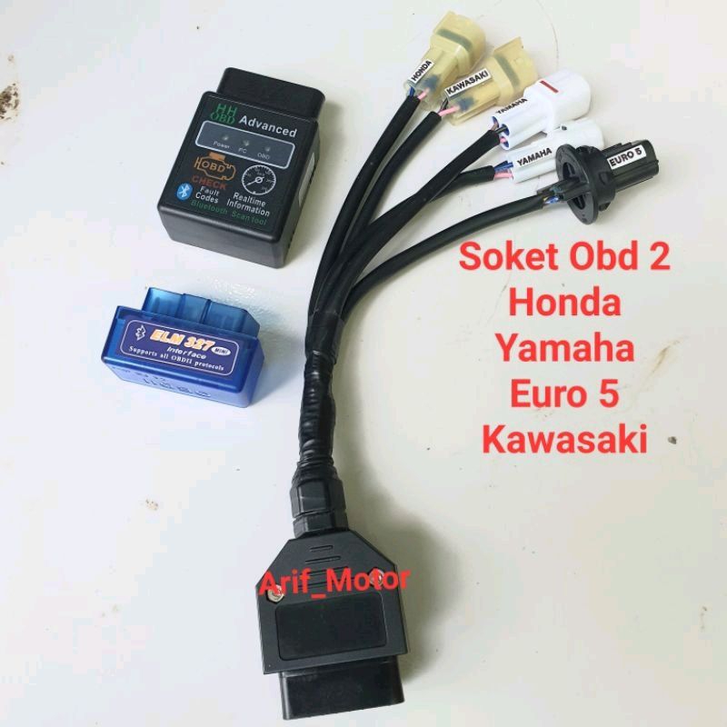 Socket Adaptor Obd2 Obd 2 Scaner Paket 5 Soket, 6in 1