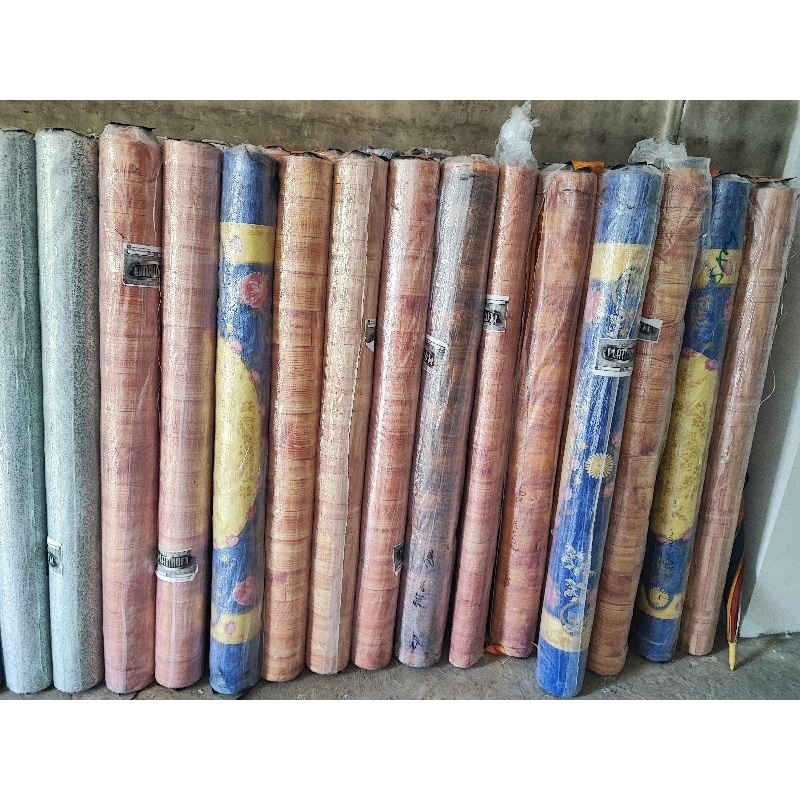 KARPET LANTAI TIKAR LANTAI TEBAL MOTIF VINYL MERK KOREA LEBAR 150CM (per 50cm)