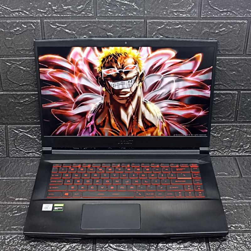 Laptop Gaming MSI GF63 Thin 10SCSR Intel Core I7-10750H 8/512GB GTX 1650 Ti