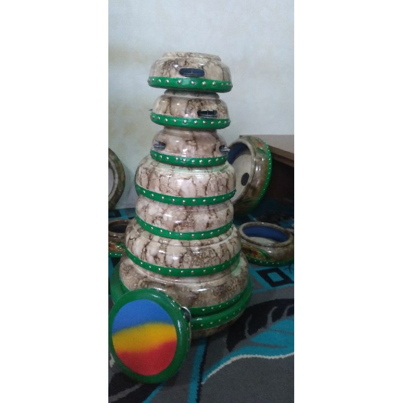 Rebana Qasidah Lasqi Satu Set Berkualitas Super