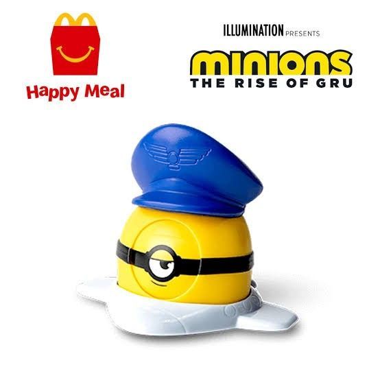 Mainan Anak Happy Meal Mcd Mcdonald Minion Pilot Stuart