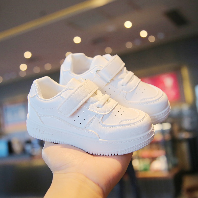[9.9 SALE] MyLittleBaby [21-38] - SPT001 - Sepatu Putih Anak Laki-Laki / Sepatu Putih Unisex / Sneak