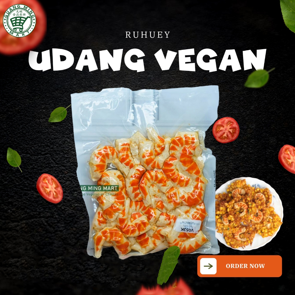 

Udang Besar Vegan 300g Merk Ruhuey / Udang Vegetarian Ruhuey (Besar)