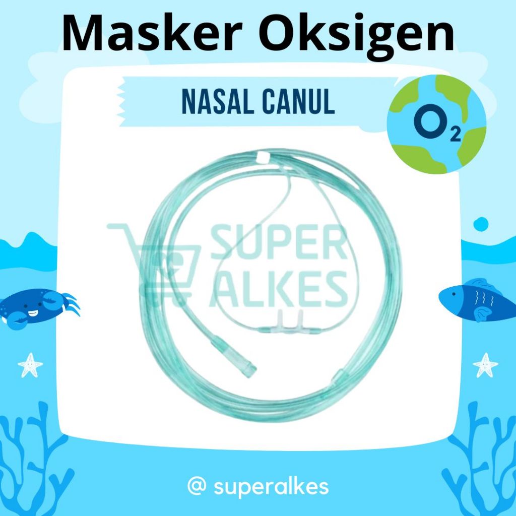 SELANG NASAL CANULA NASAL CANUL MASKER OKSIGEN O2