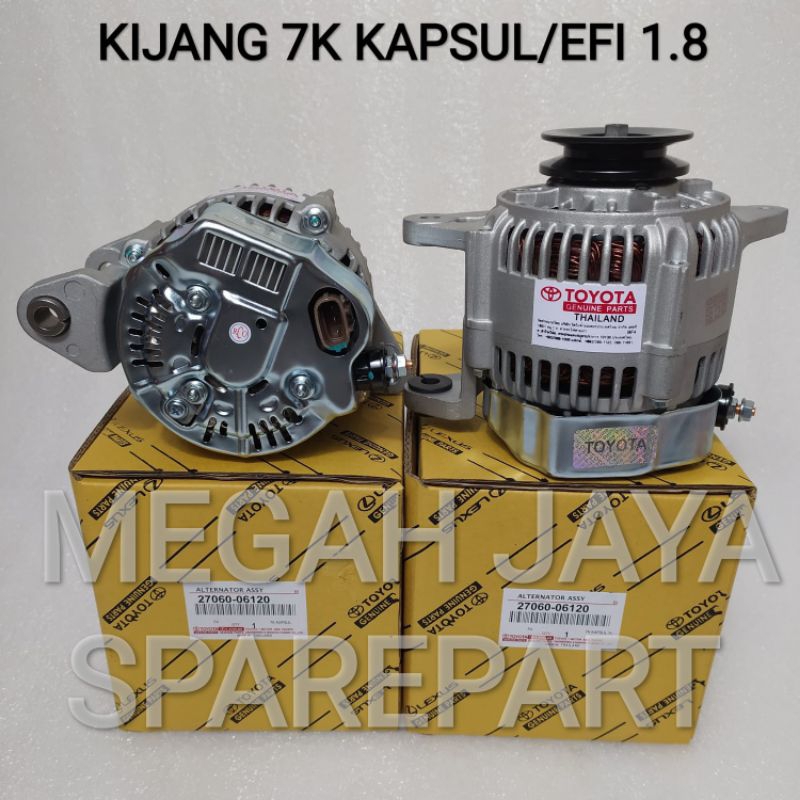 Alternator assy dinamo cas Kijang 7k 1.8 cc kapsul