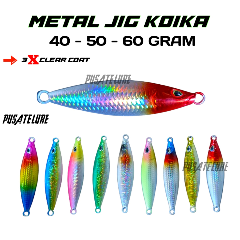 Metal jig 60gram/50gram/40gram koika metal jig 40gram metal jig 50gram metal jig 60gram umpan pancin
