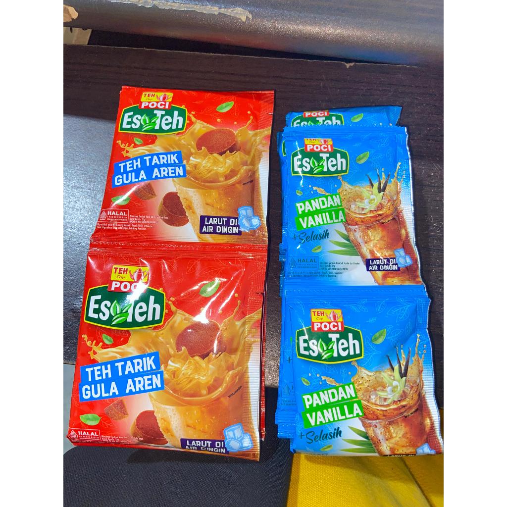 

Es Teh cap Poci Pandan Vanilla dan Teh Tarik Gula Aren