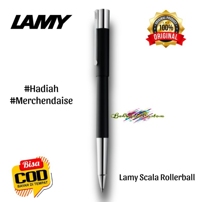 

PULPEN MEWAH ELEGAN LAMY ORIGINAL PEN SCALA SERIES ROLLERBALL PEN GRATIS REQUEST CUSTOM GRAFIR NAMA ANDA ATAU LOGO ANDA COCOK UNTUK PEMAKAIAN PRIBADI ATAU UNTUK HADIAH SPESIAL MERCHANDISE PROMOSI ANDA