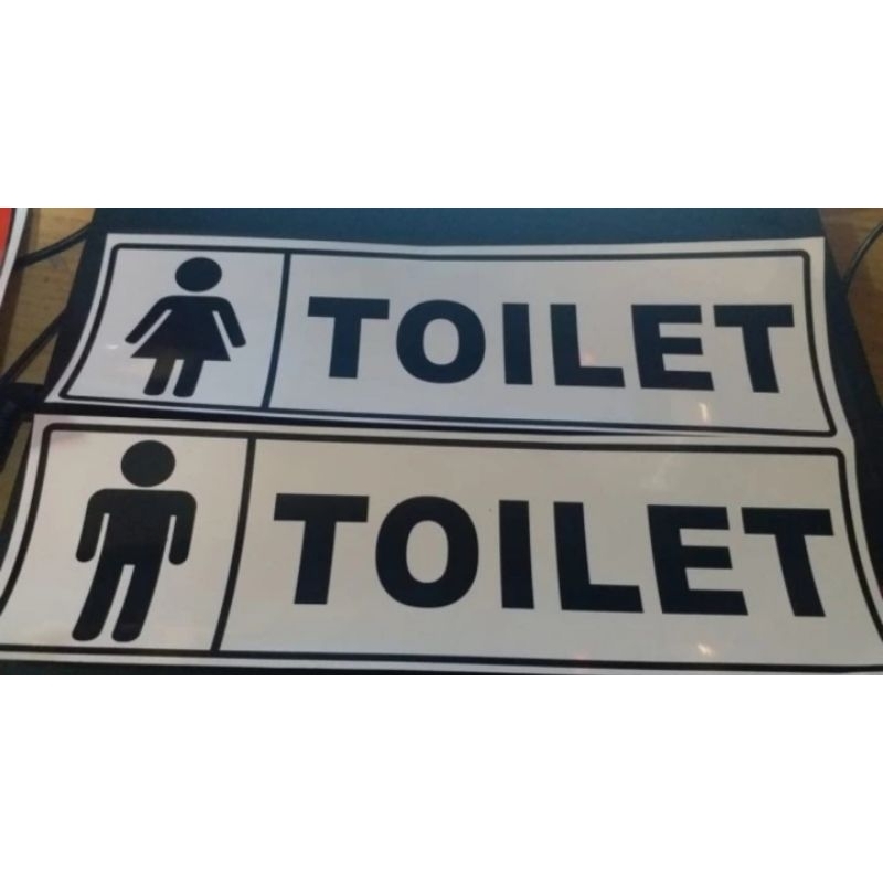 

SIGN STICKER TOILET PRIA DAN WANITA UKURAN 30CM X 10CM BEST QUALITY