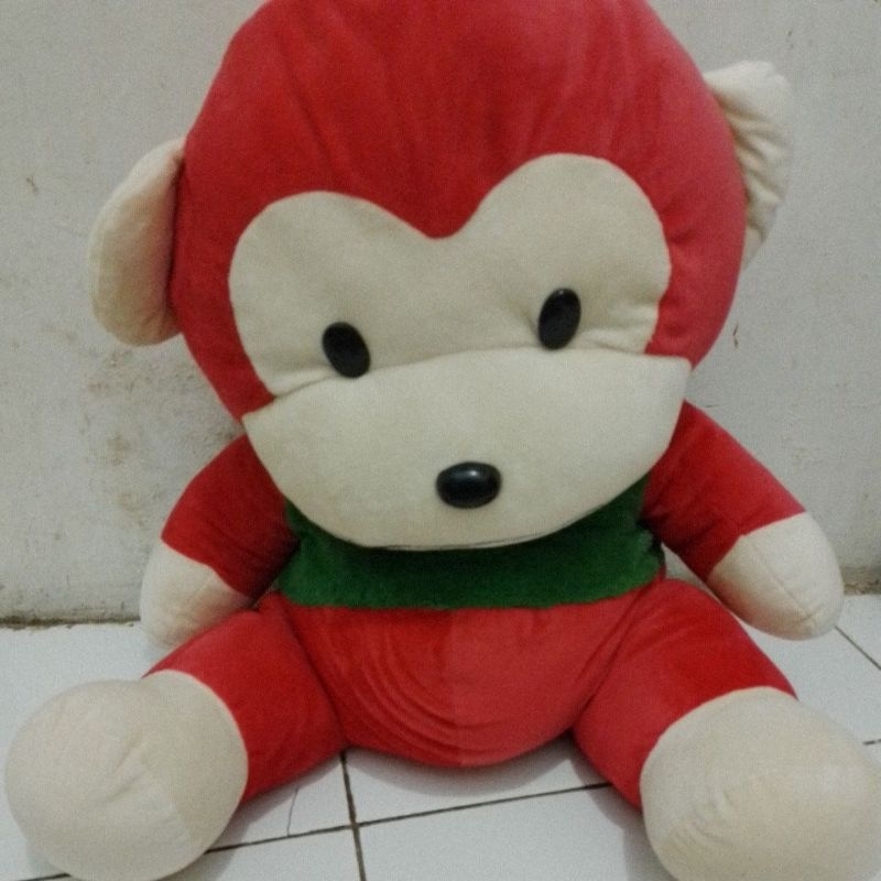 boneka JUMBO BESAR MONYET MERAH