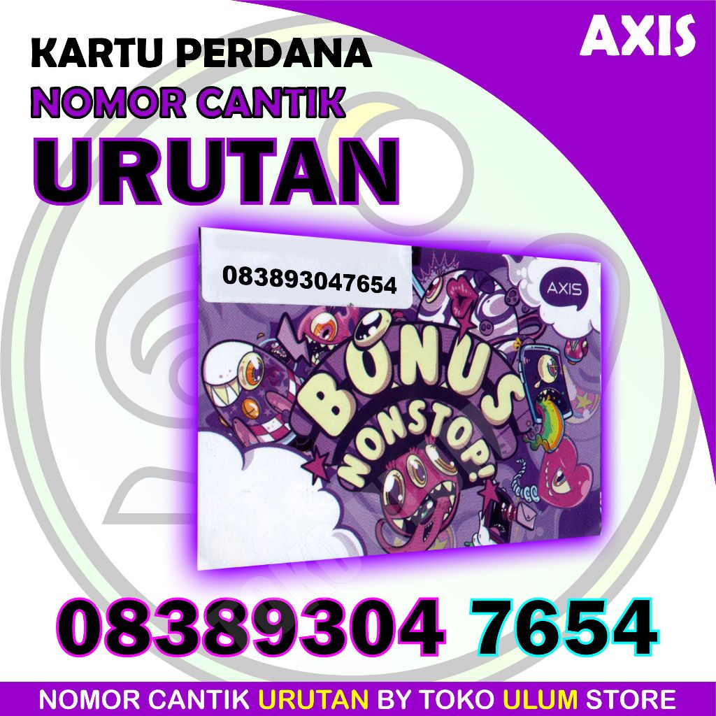 Nomor Cantik Axis Urutan