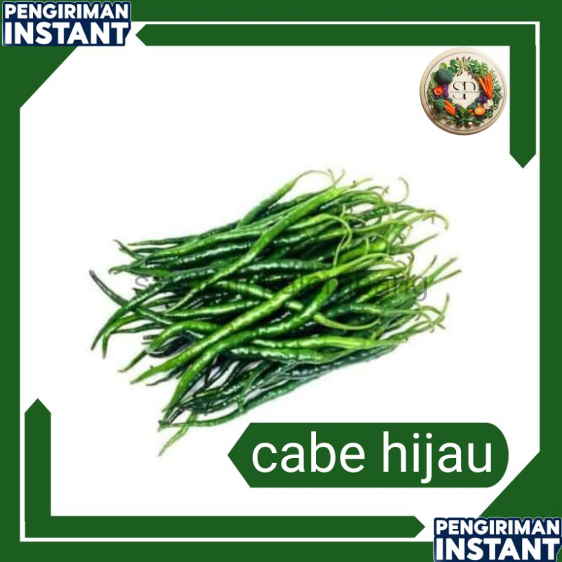 

cabe hijau keriting - sayuran palembang