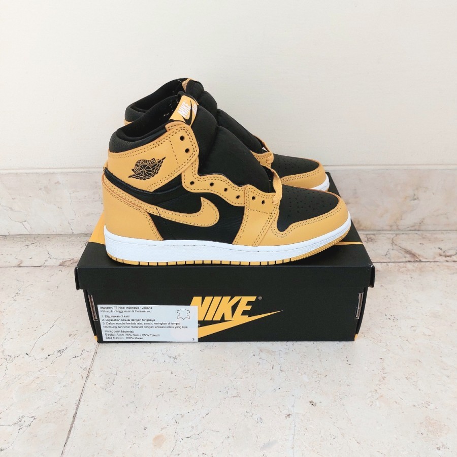 Nike Air Jordan 1 High Retro Pollen Yellow Black Original BNIB Authentic 100%