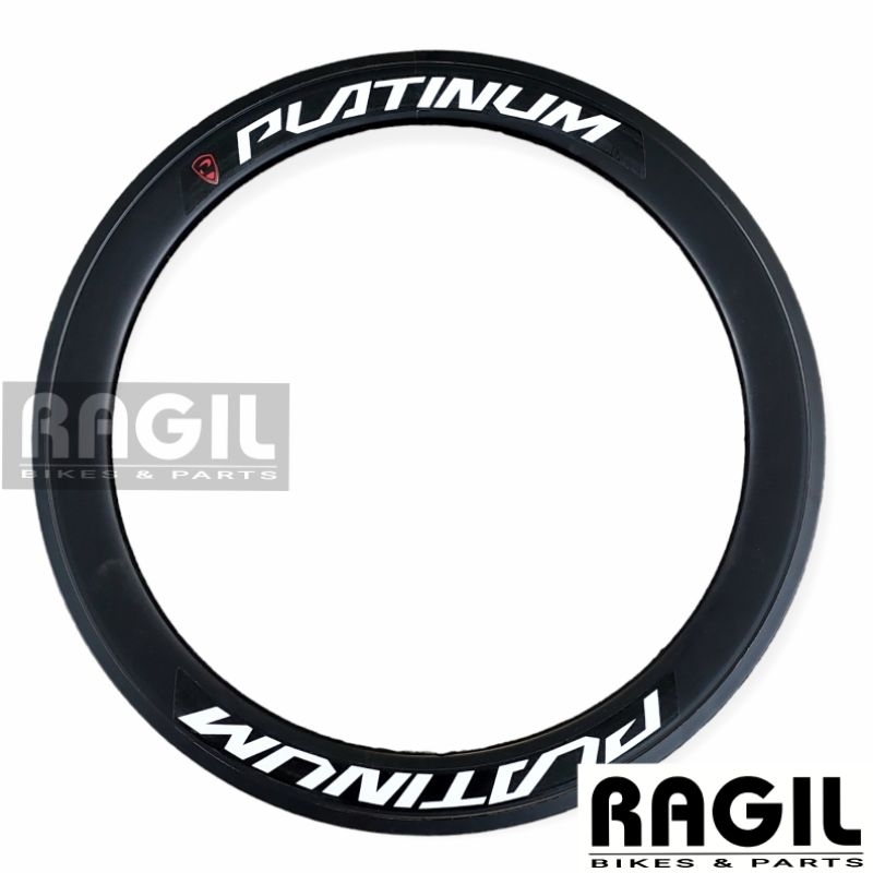 VELG SEPEDA 20 INCH PLATINUM 4CM 4 CM LUBANG 36 HOLE 36H DOUBLE WALL HITAM RIM RIMS BMX SELI LIPAT M