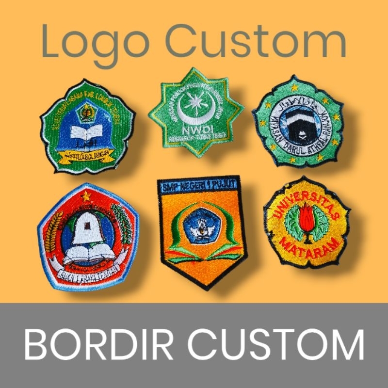 LOGO BORDIR CUSTOM DASAR KAIN