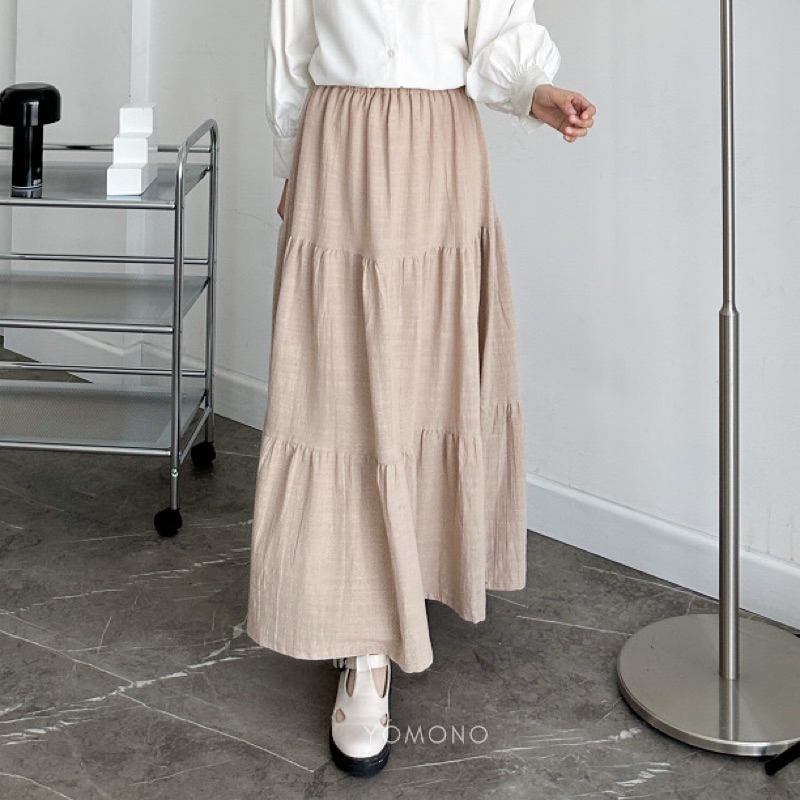 Preloved Rok Susun Linen