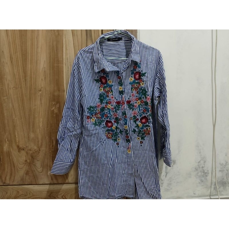 Baju salur Bordir bunga