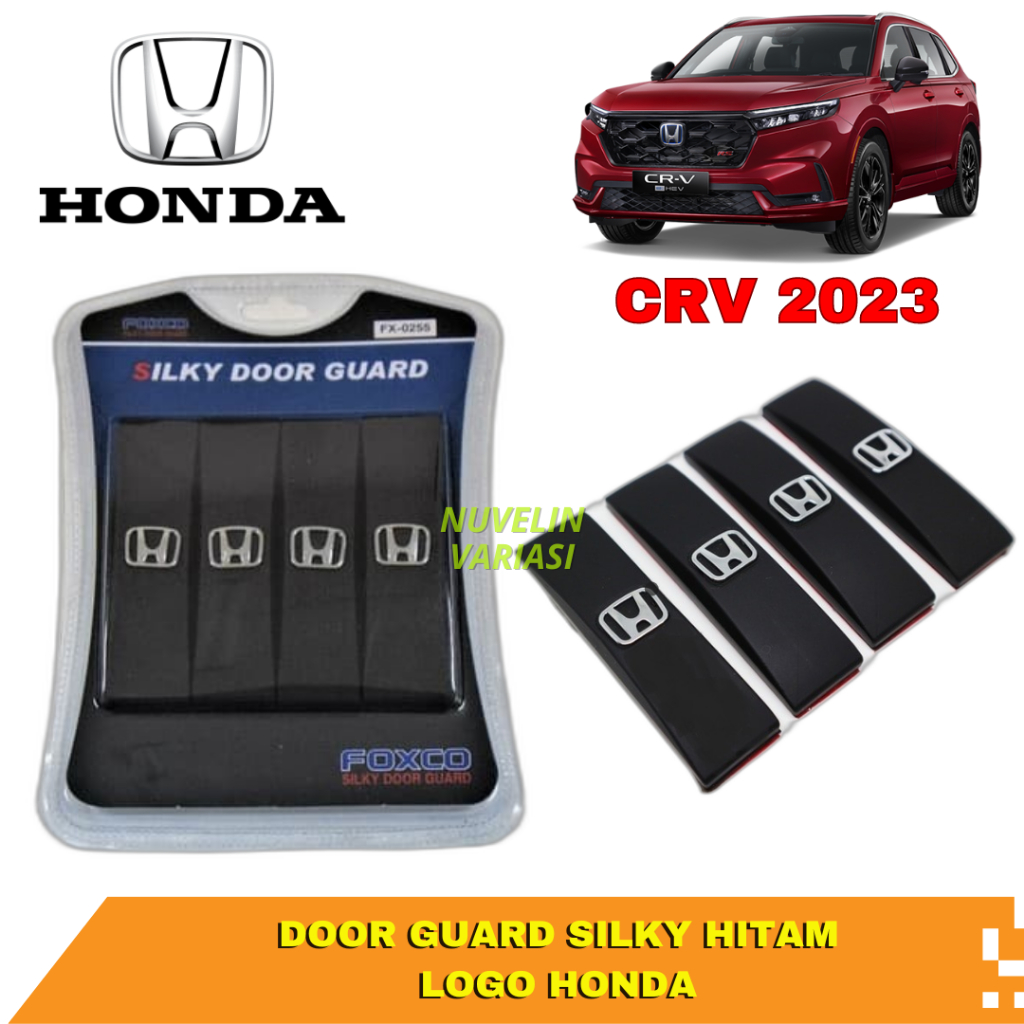 FOXCO DOOR GUARD SILKY HITAM LOGO HONDA MOBIL ALL NEW CRV 2023