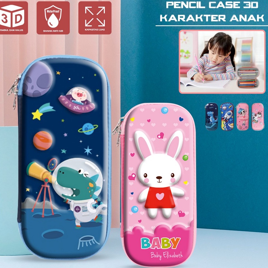 

Lariiss Kotak Pensil 3D Karakter Timbul Tempat Pensil Anak Sekolah TK Tempat Penyimpanan Alat Tulis Anti Air Import stockami A39