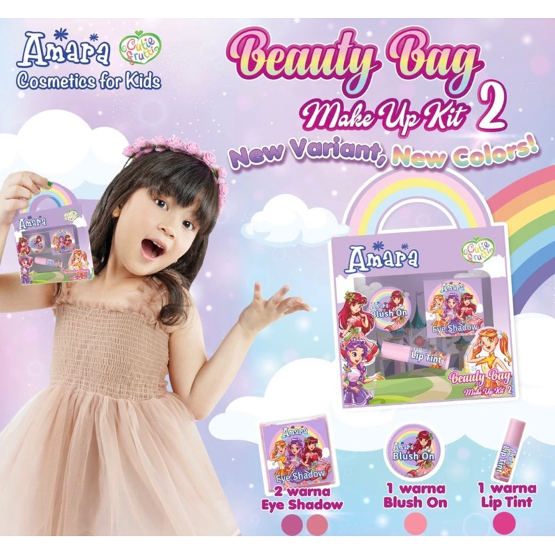 AMARA BEAUTY BAG MAKE UP KIT /MAKE UP ANAK-ANAK
