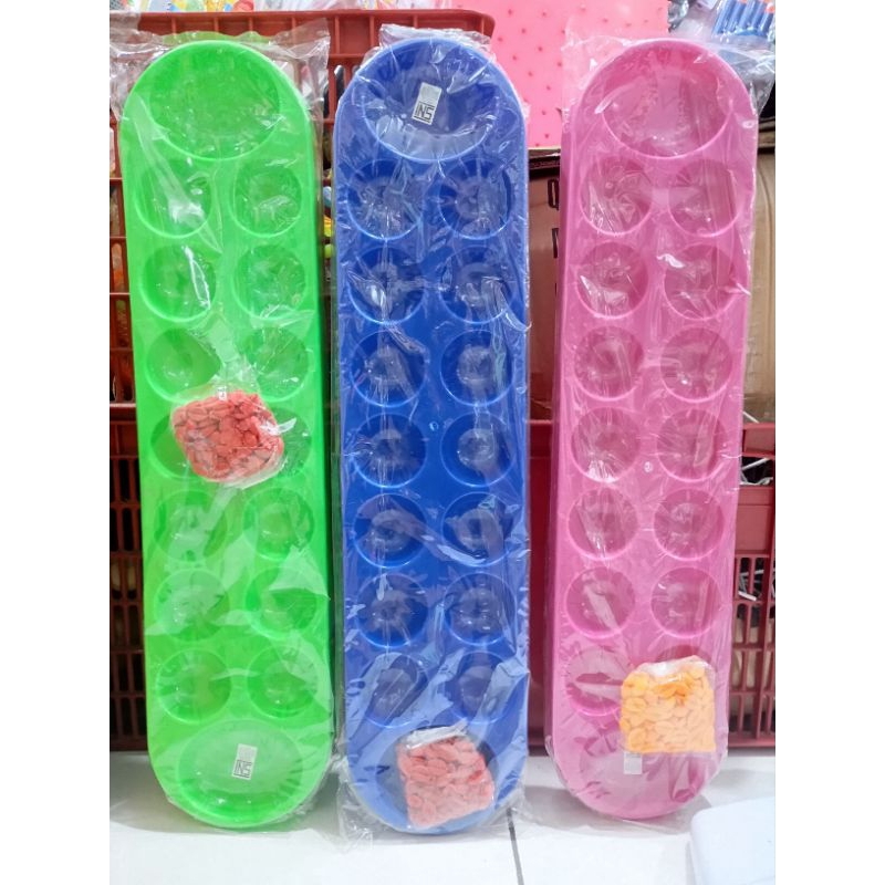 Mainan jadul dakon plastik anak/congklak bahan plastik berkualitas dengan warna mengkilap DAKON BESA