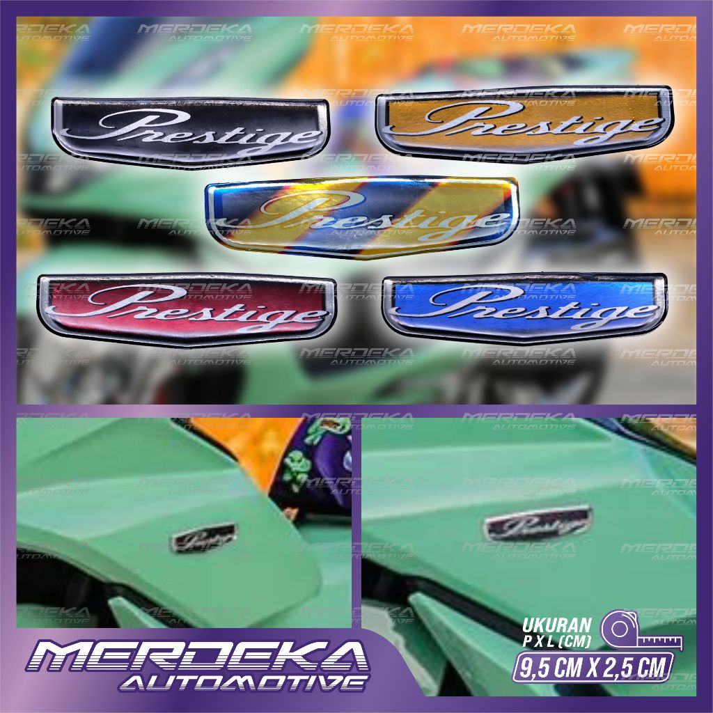 emblem timbul prestige honda | emblem prestige pcx | emblem prestige matic honda
