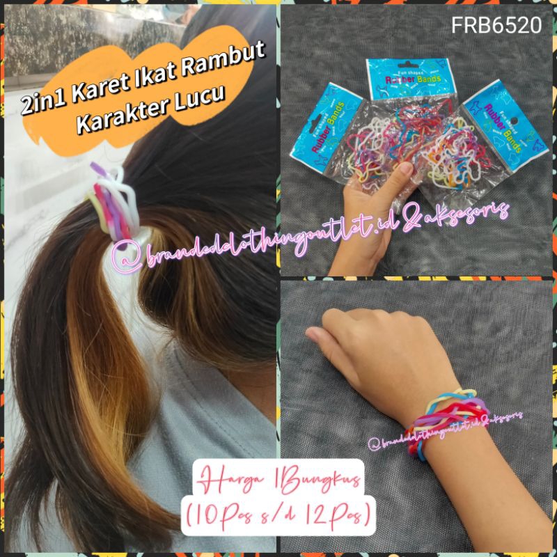 2IN1 SILLY BANDS | KARET SILIKON KARAKTER LUCU | KARET GELANG | KARET KARAKTER WARNA - WARNI / RUBBE