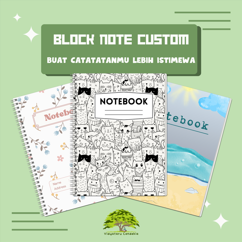 

Block Note Book Buku Catatan Custom Desain Cover dan Isi Bebas