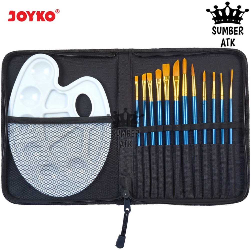 

Art Brush Set Alat Lukis Kuas Cat Air Minyak Acrylic Joyko BRS7 t H7O6