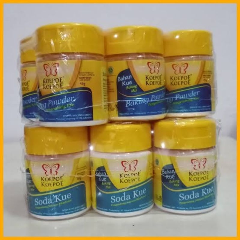 KOEPOE BAKING POWDER / PENGEMBANG KUE HALAL [45 gr]