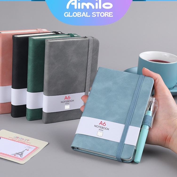 

Promo promo READY Aimilo Notebook A6A5 Pocket Buku Diary Kecil Pertemuan Scrapbook Mini 96 Lembar