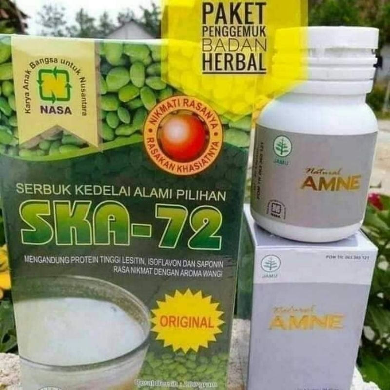 

Paket penggemuk badan herbal, susu bubuk kedelai, AMNE nasa.