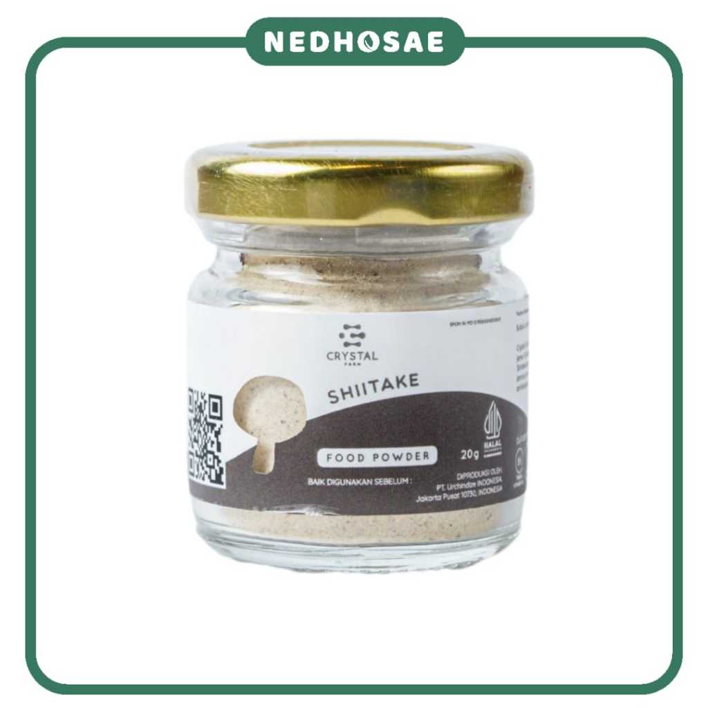 

Crystal Farm | Shiitake Food Powder | Mushroom Powder | Bubuk Kaldu Jamur Shiitake MPASI - Bumbu Tabur Gizi MPASI NON MSG