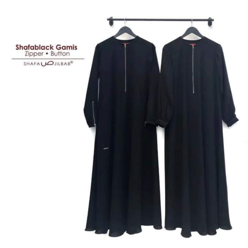Preloved Gamis Shafa Jilbab button