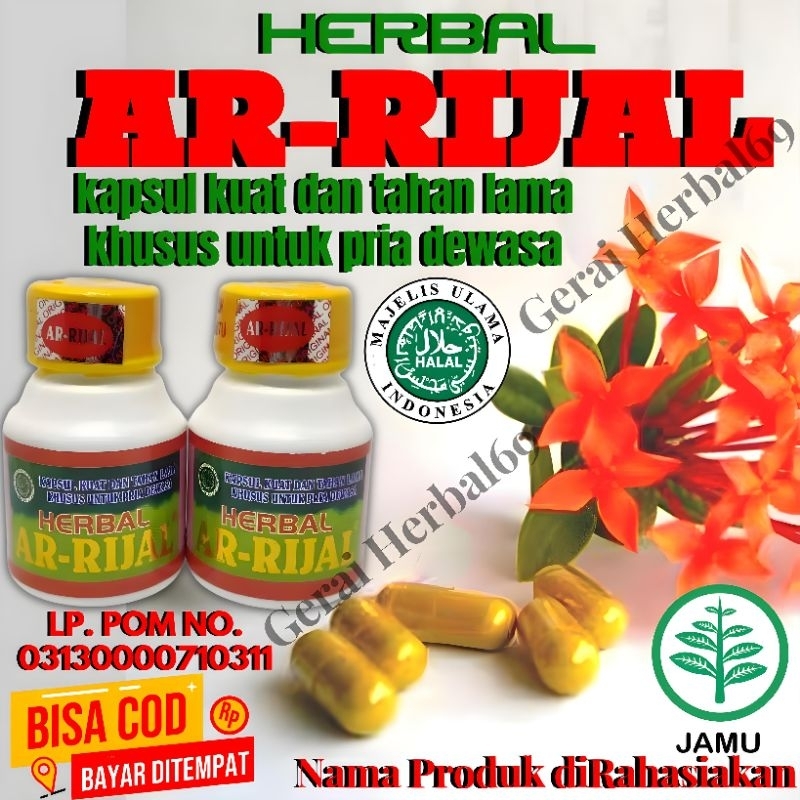 AR RIJAL OBAT KUAT PRIA ORIGINAL - Obat kuat pembesar dan panjang kelamin laki-laki permanen - obat 