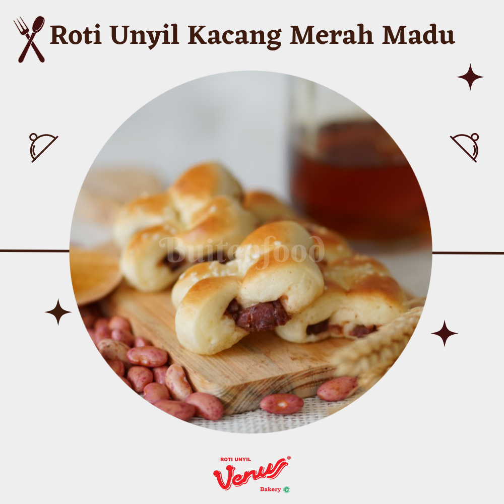 

Roti unyil venus rasa kacang merah madu manis gurih dan enak jajanan berkualitas legendaris cemilan