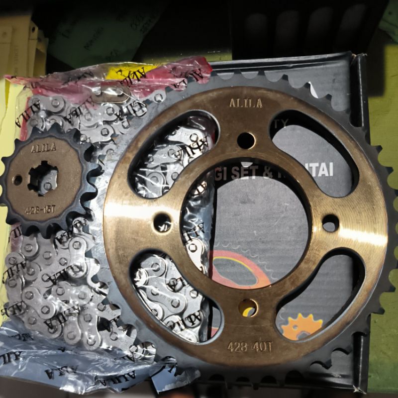 GEAR SET GIR PAKET DRIVE CHAIN KIT BAJA 428H VEGA ZR VEGA ZR NEW ALILA