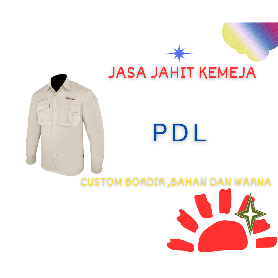 Jasa Jahit Kemeja PDL / Pria dan wanita / Pabrik - Sekolah - Perusahaan