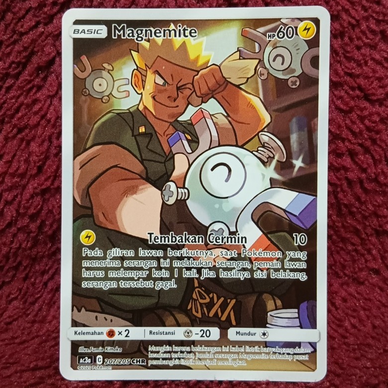 Magnemite CHR ac3a - Pokemon TCG Indonesia foil holo