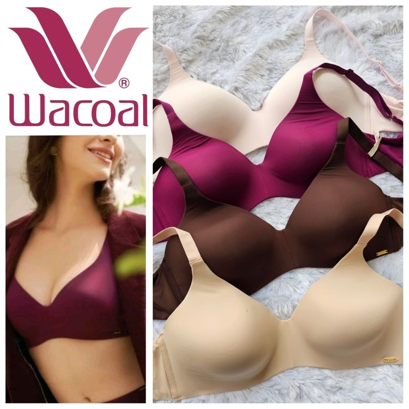 WACOAL FEEL FREE BRA TANPA KAWAT FULL CUP IB 5452 R1 ADA BUSA WIRELESS NON WIRE BH IB5452R1 K175