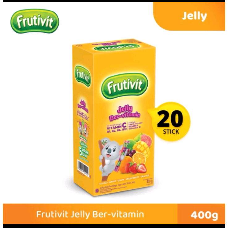 

permen frutivit jely bervitamin box isi 20pcs x 20gr