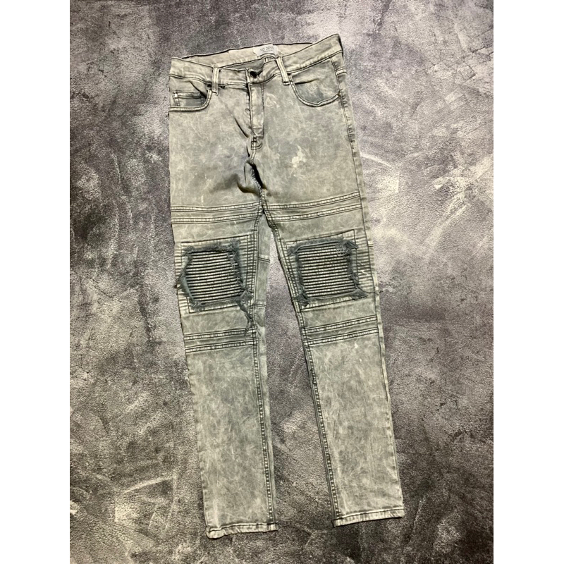 denim jeans pria celana panjang cowo jeans riped