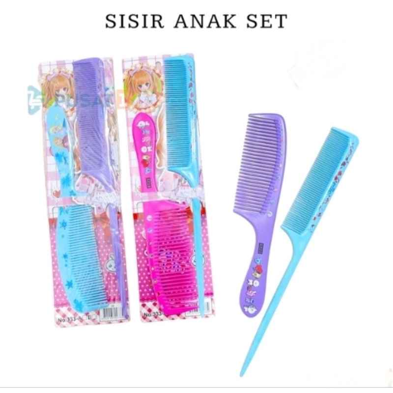 Sisir Rambut Set Anak Karakter / Sisir Gagang