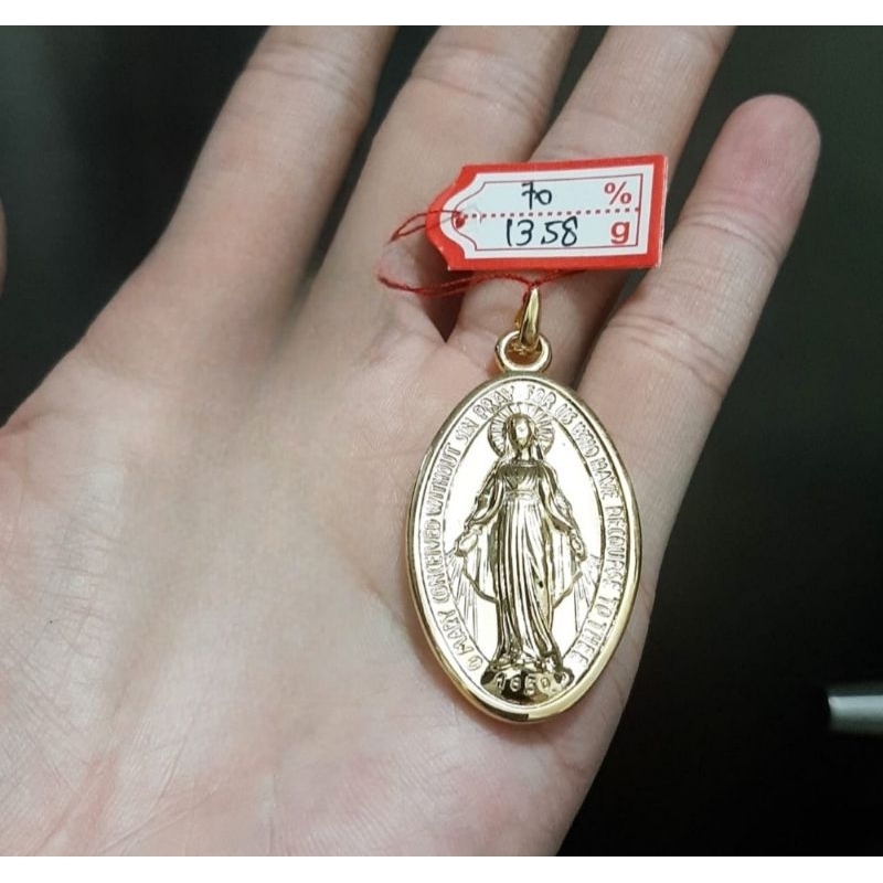 Liontin emas 70 bunda maria jumbo