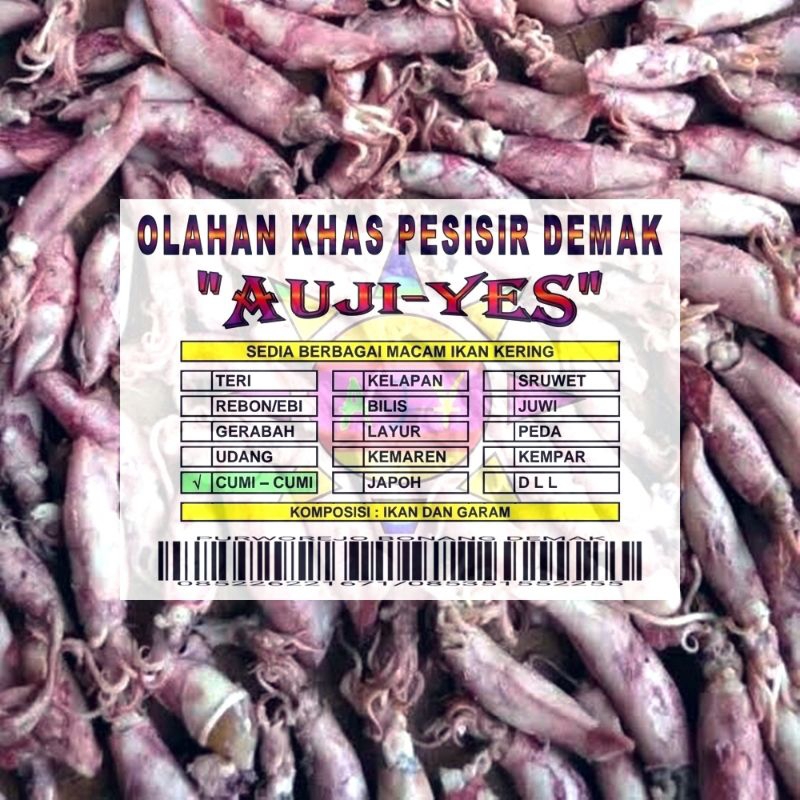 

CUMI-CUMI KERING KHAS DEMAK 50 Gram