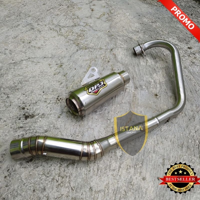 Knalpot DPJ Kolong Bawah KLX150 CRF150 WR155 DTRACKER