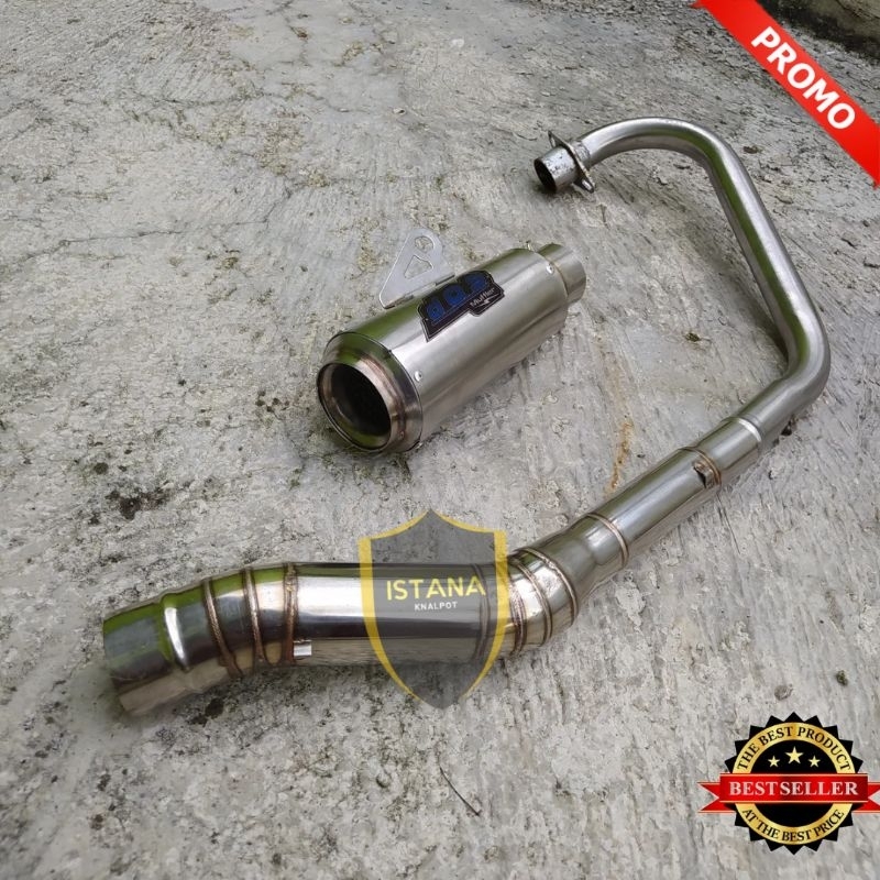 Knalpot Dos Muffler Kolong Bawah KLX150 CRF150 WR155 DTRACKER